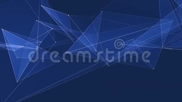 抽象蓝极光网络连接云动画背景新质量动态技术运动彩色视频视频的预览图