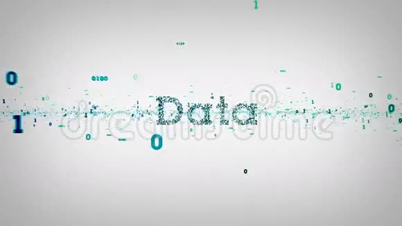 二进制关键字数据白色视频的预览图