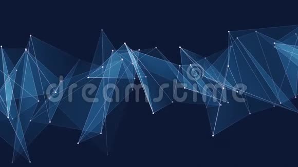 抽象蓝极光网络连接云动画背景新质量动态技术运动彩色视频视频的预览图