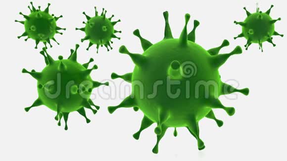 白色绿色的病毒视频的预览图