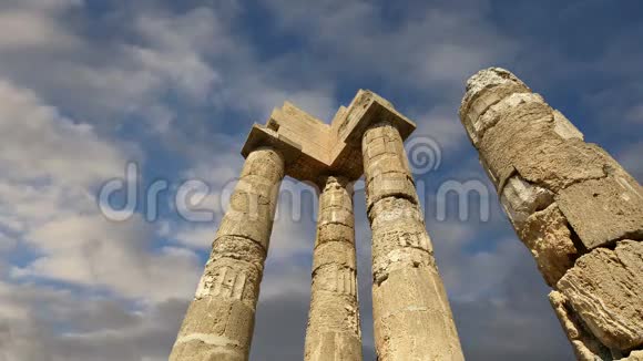 希腊罗得卫城阿波罗神庙视频的预览图