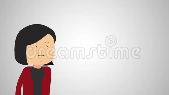 行政女商人卡通高清动画视频的预览图