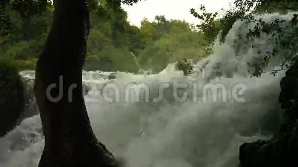 瀑布KrkaNP达尔马提亚克罗地亚欧洲视频的预览图