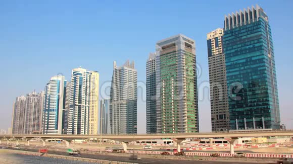 迪拜城市交通阿拉伯联合酋长国视频的预览图