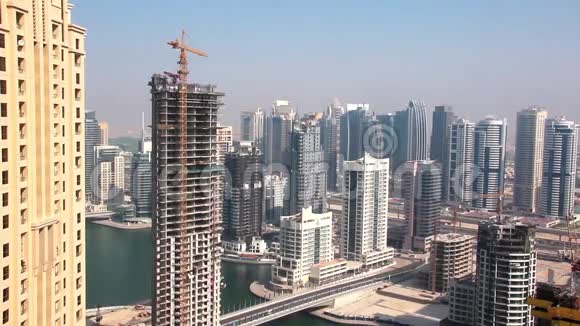 阿拉伯联合酋长国迪拜码头的发展视频的预览图