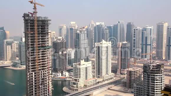 阿拉伯联合酋长国迪拜码头的发展视频的预览图