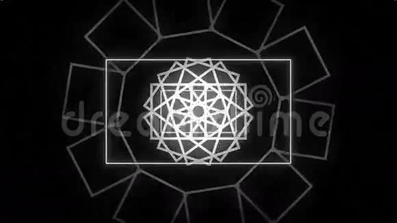 抽象线运动音乐背景LOOP无色视频的预览图