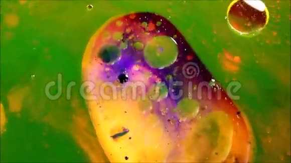 油水墨的抽象色彩视频的预览图