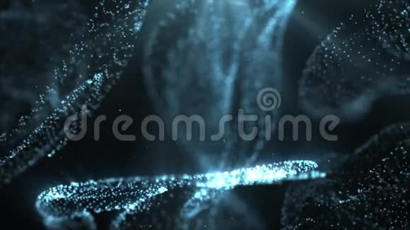 粒子尘埃抽象光运动标题电影背景环视频的预览图