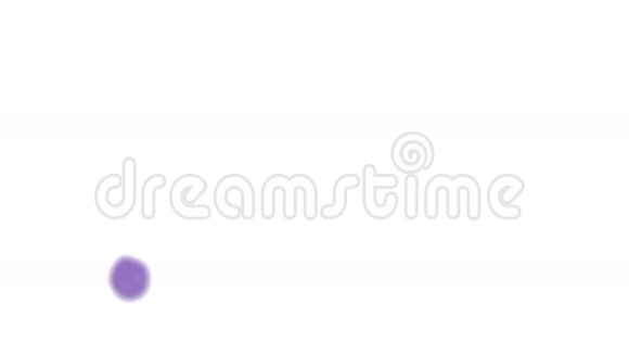 紫色液体在DOF的缓慢运动中飞溅彩色水视频的预览图