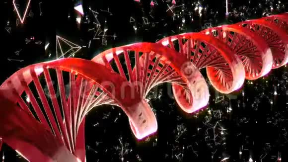 具有旋转抽象DNA的可循环背景视频的预览图