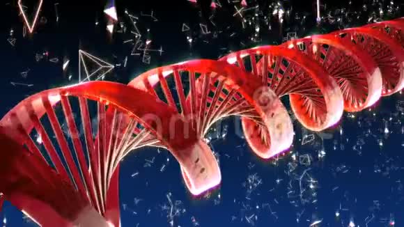 具有旋转抽象DNA的抽象循环背景视频的预览图