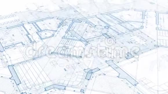 建筑设计蓝图计划视频的预览图