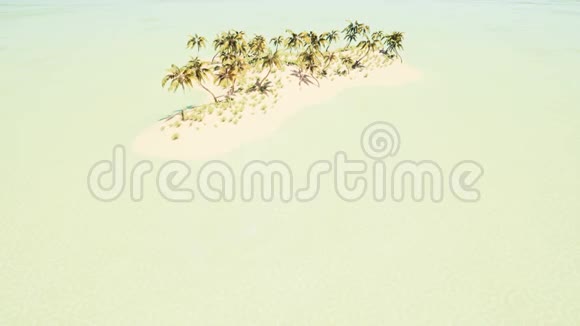 美丽的热带海滩岛视频的预览图