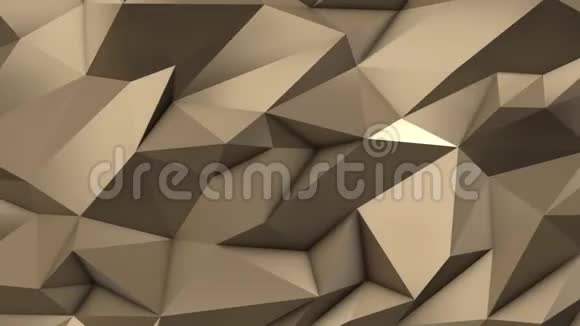 金抽象低聚三角场视频的预览图