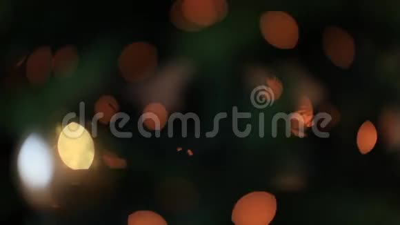 圣诞灯背景效果视频的预览图