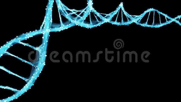 运动背景数字蓼DNA分子4k环Matte视频的预览图