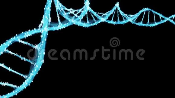 运动背景数字二元多角形DNA分子4k环阿尔法Matte视频的预览图