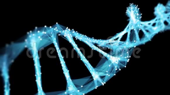 运动背景数字蓼DNA分子4k环Matte视频的预览图