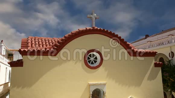 希腊塞米岛的Panormitis修道院是整个希腊最重要的朝圣地视频的预览图