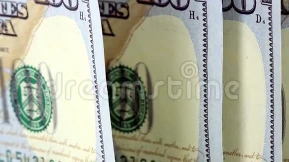 美国货币100美元汇票视频的预览图