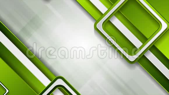 亮绿色抽象技术几何视频动画视频的预览图