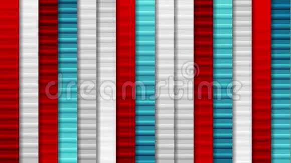 蓝色和红色几何技术抽象视频动画视频的预览图