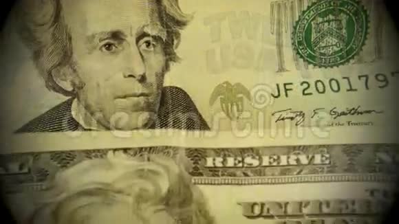 美国货币20美元视频的预览图