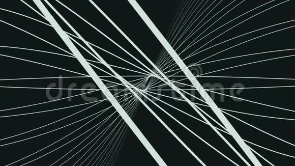 线条的抽象动画空间移动线路的抽象背景视频的预览图