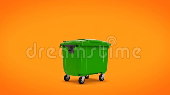 绿色垃圾容器视频的预览图