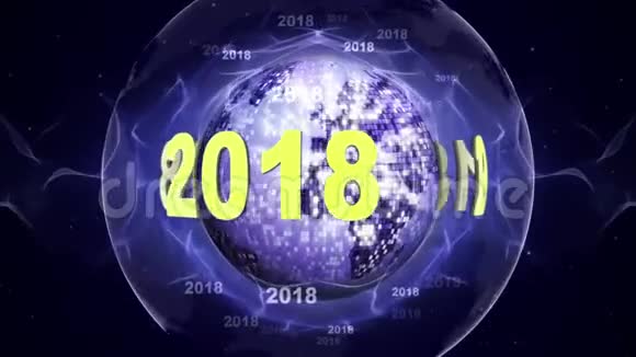 2018年新年动画循环视频的预览图