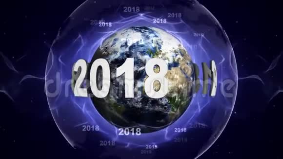 2018年新年动画循环视频的预览图