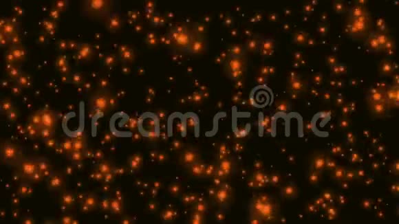 具有移动粒子的计算机视频动画视频的预览图