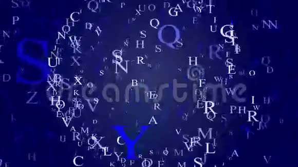 蓝色和白色的蓝色字母视频的预览图