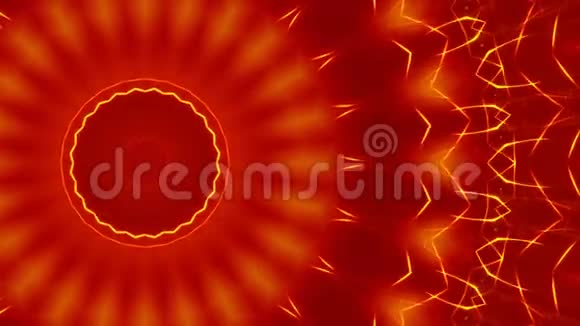 红色抽象背景移动金光环视频的预览图