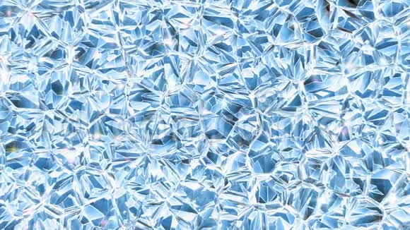 蓝色闪亮的水晶背景视频的预览图