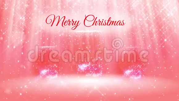 由发光的粒子和火花组成的3d圣诞树为新年或圣诞假期的光组成与同视频的预览图