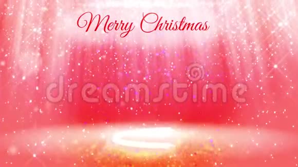 由发光的粒子和火花组成的3d圣诞树为新年或圣诞假期的光组成与同视频的预览图