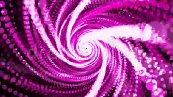 带有紫色粒子的抽象背景视频的预览图