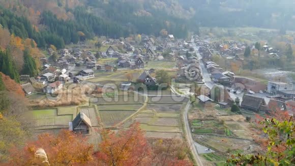 著名的日本传统村落小町白川视频的预览图