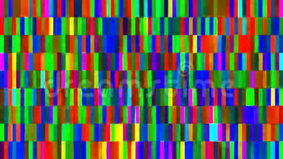 广播闪烁高科技小巴多色抽象循环4K视频的预览图