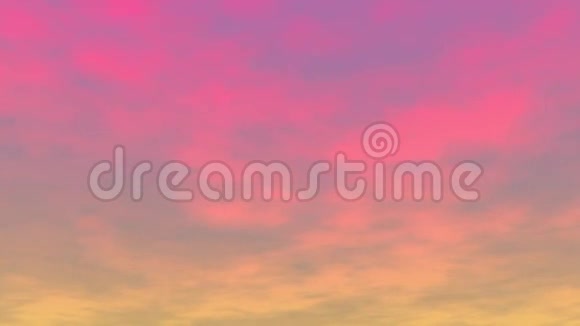 日落时的云彩三维渲染视频的预览图