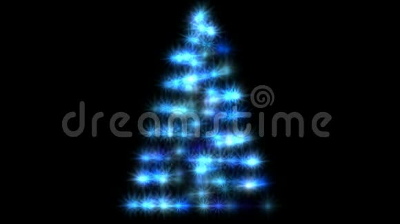 有着闪亮光芒的圣诞树视频的预览图
