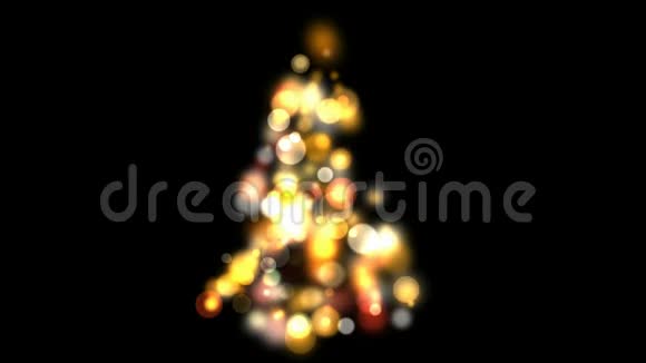 有着闪亮光芒的圣诞树视频的预览图