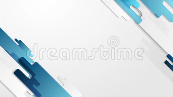 蓝色概念几何技术视频动画视频的预览图