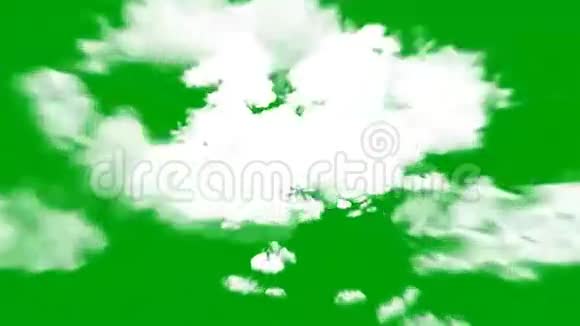 在绿幕背景下飞上云端视频的预览图