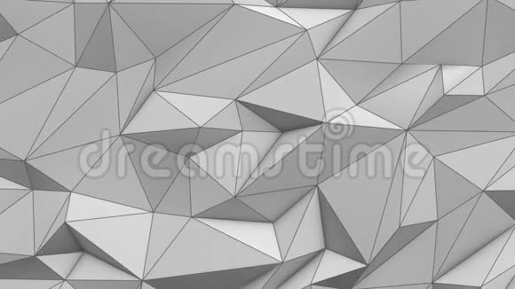 白色抽象低聚三角形背景视频的预览图