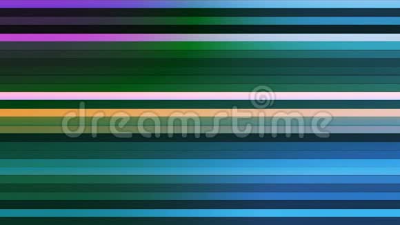 广播闪烁水平高科技酒吧多种颜色抽象循环4K视频的预览图