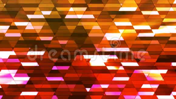 广播闪烁钻石高科技小巴多颜色抽象循环4K视频的预览图