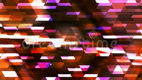 广播闪烁钻石高科技小巴多颜色抽象循环4K视频的预览图